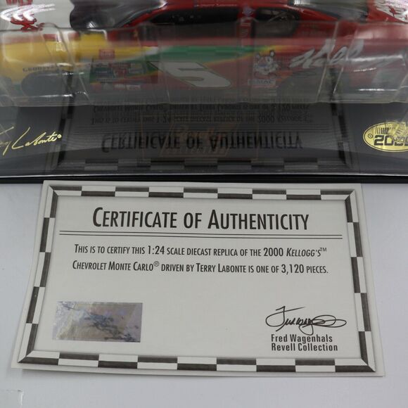 TERRY LABONTE #5 KELLOGG'S 1/24 2000 CHEVY MONTE CARLO NASCAR DIECAST - Picture 6 of 8